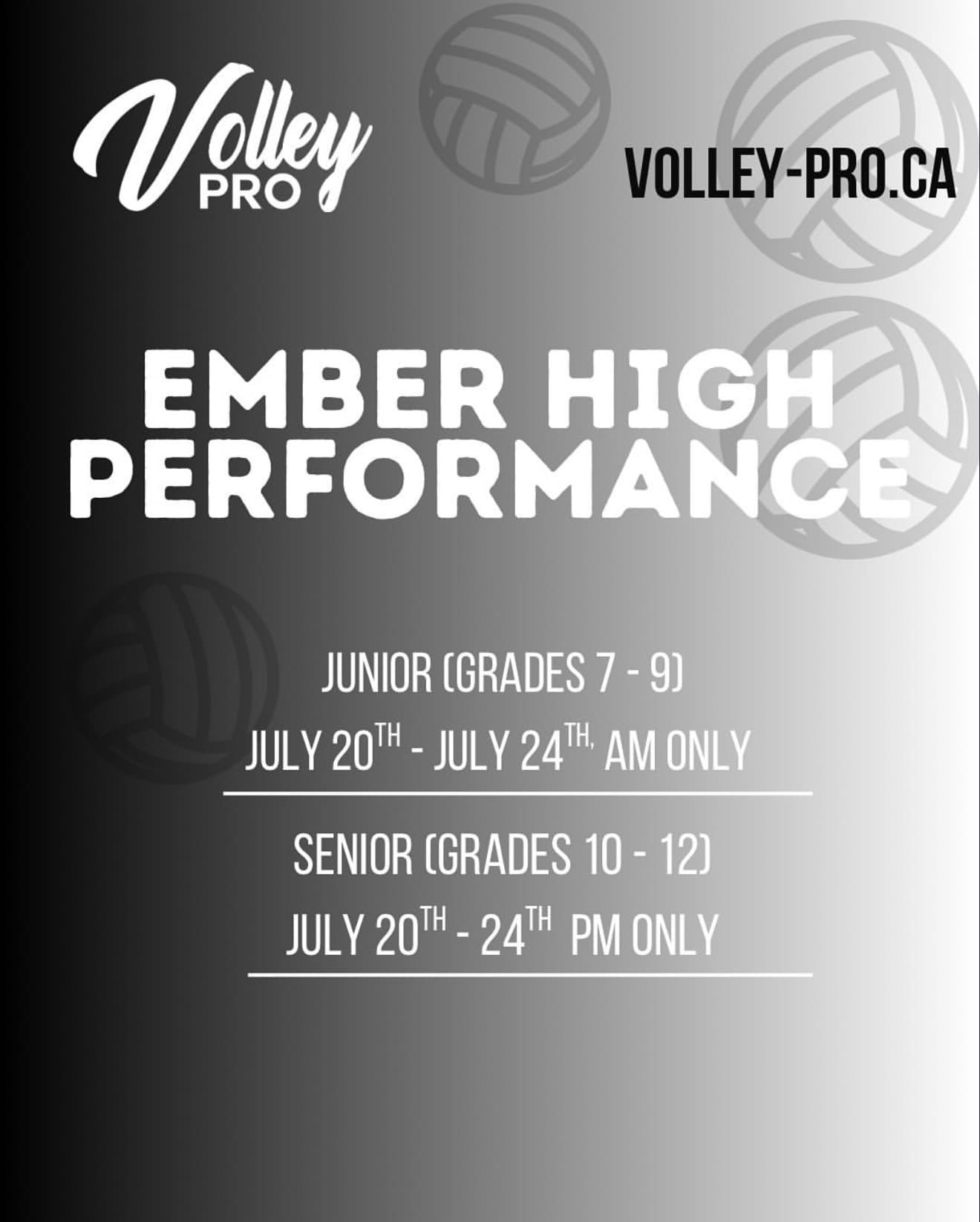 Ember High Performance - Junior (Grades 7-9) flyer