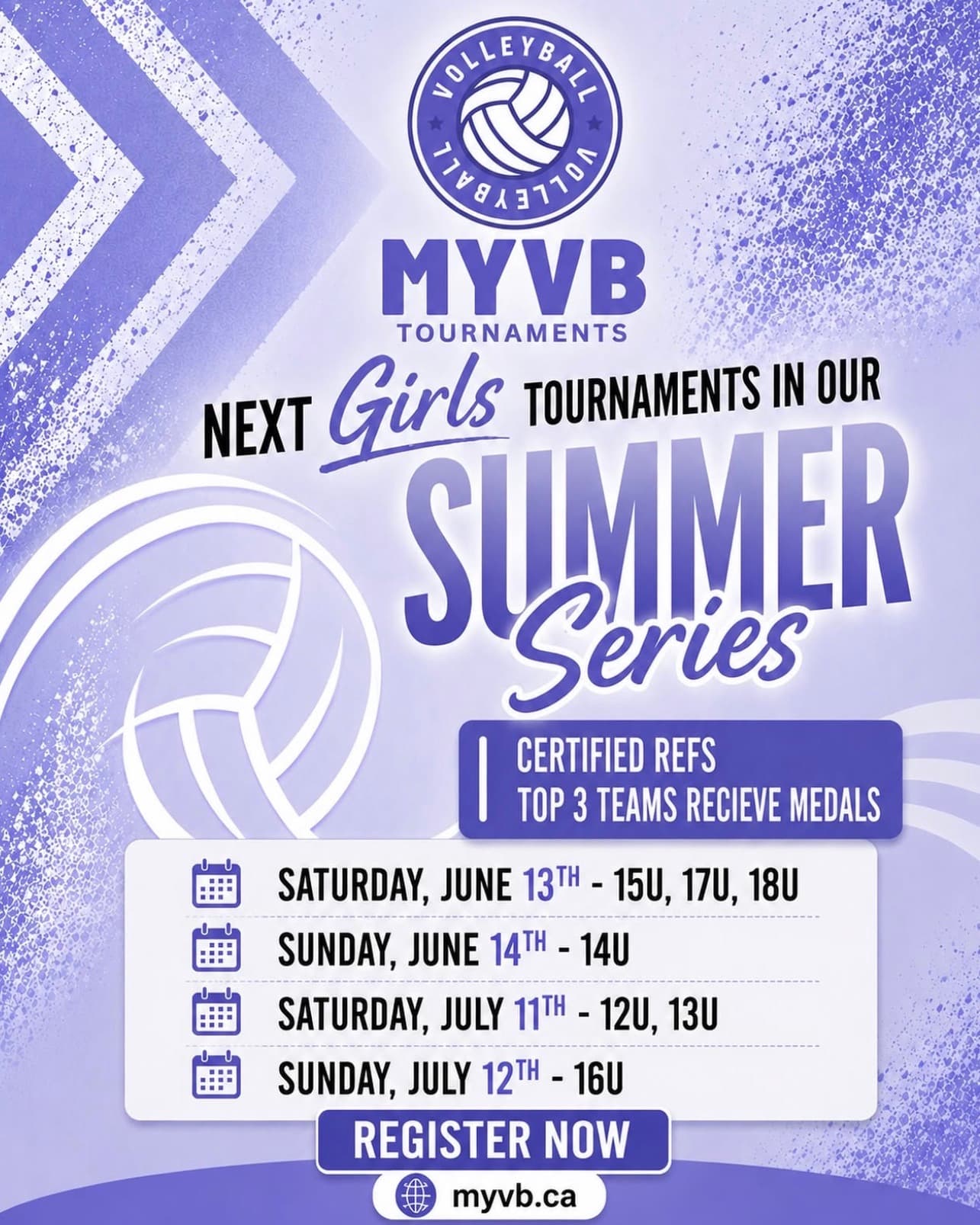 U16 Girls Tournament - Summer Series flyer