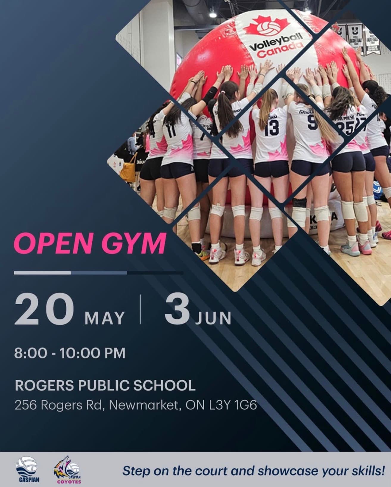 Caspian Coyotes Open Gym flyer