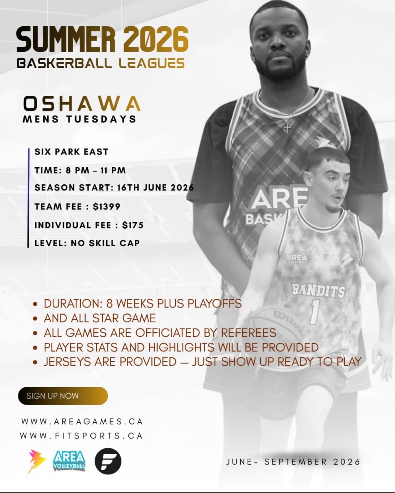 Mens Tuesday Basketball League - Oshawa flyer