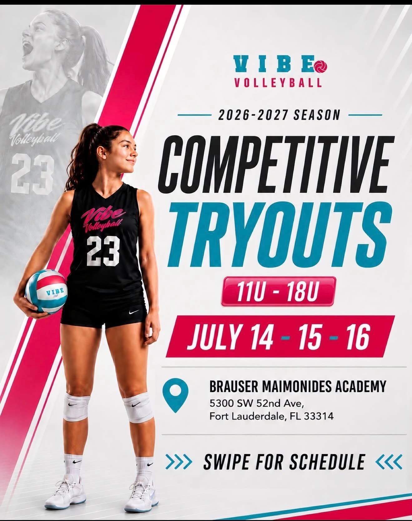 U16 Girls Tryout flyer