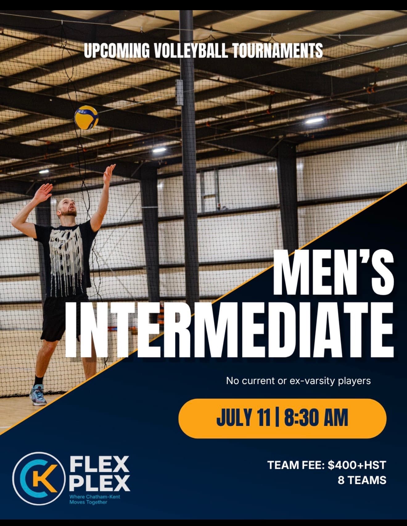 Adult Male Tournament flyer