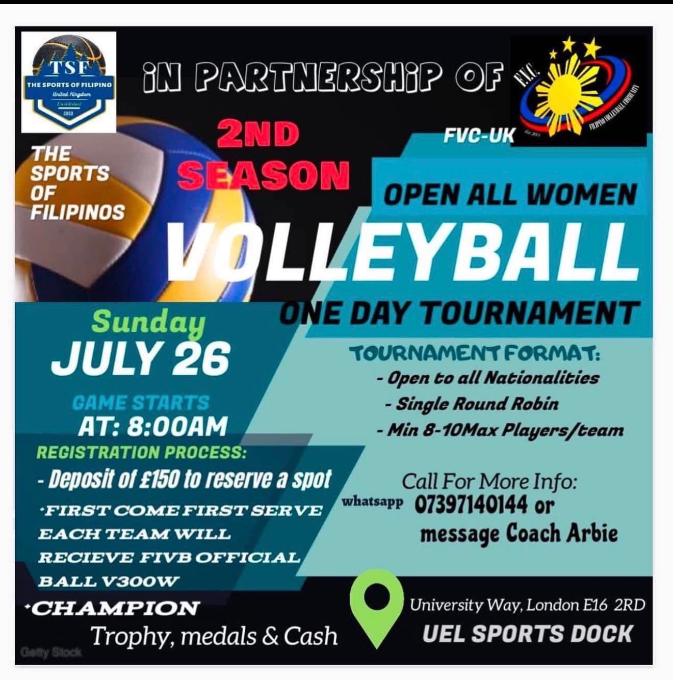 Open Women Tournament flyer