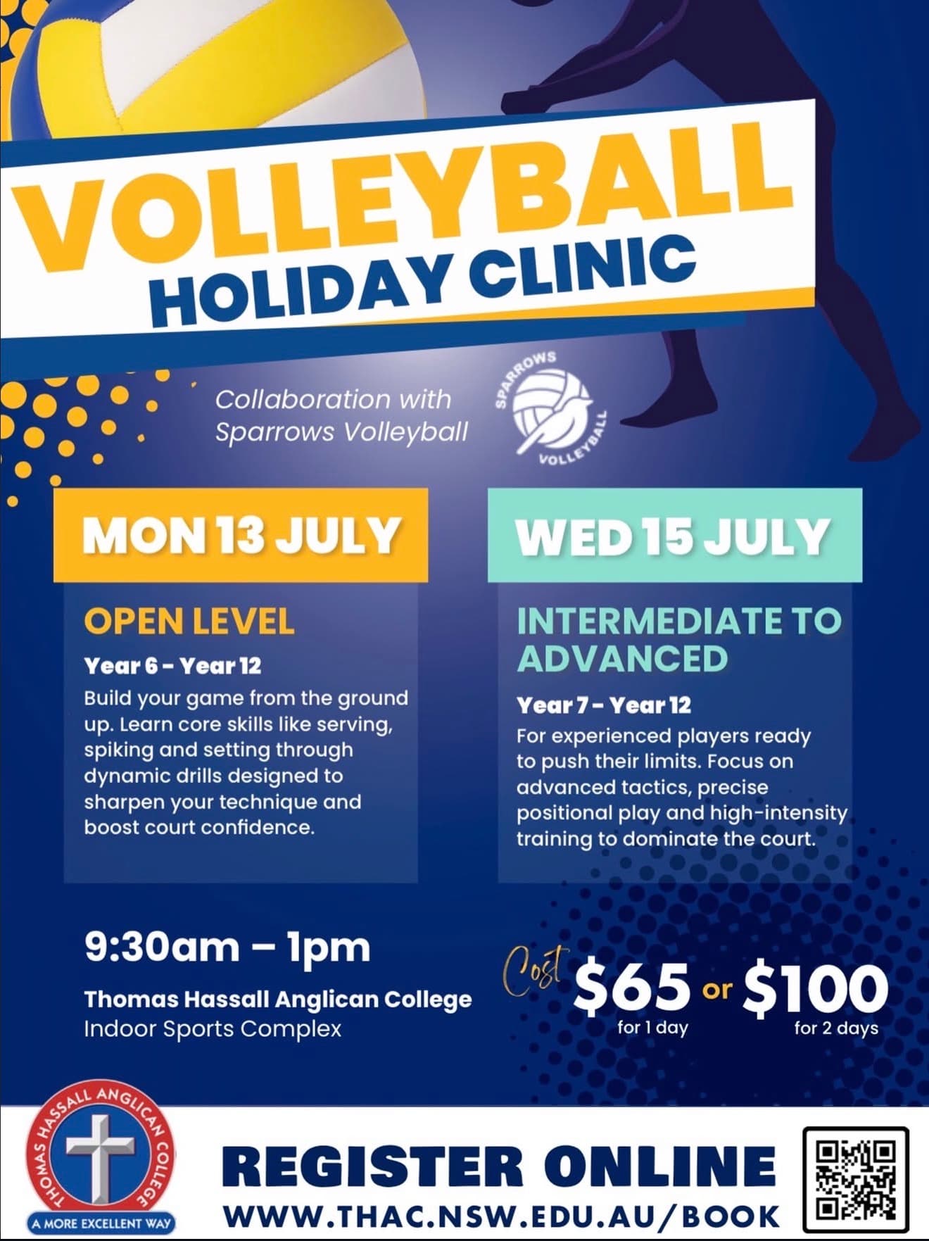 Open Coed Holiday Clinic flyer