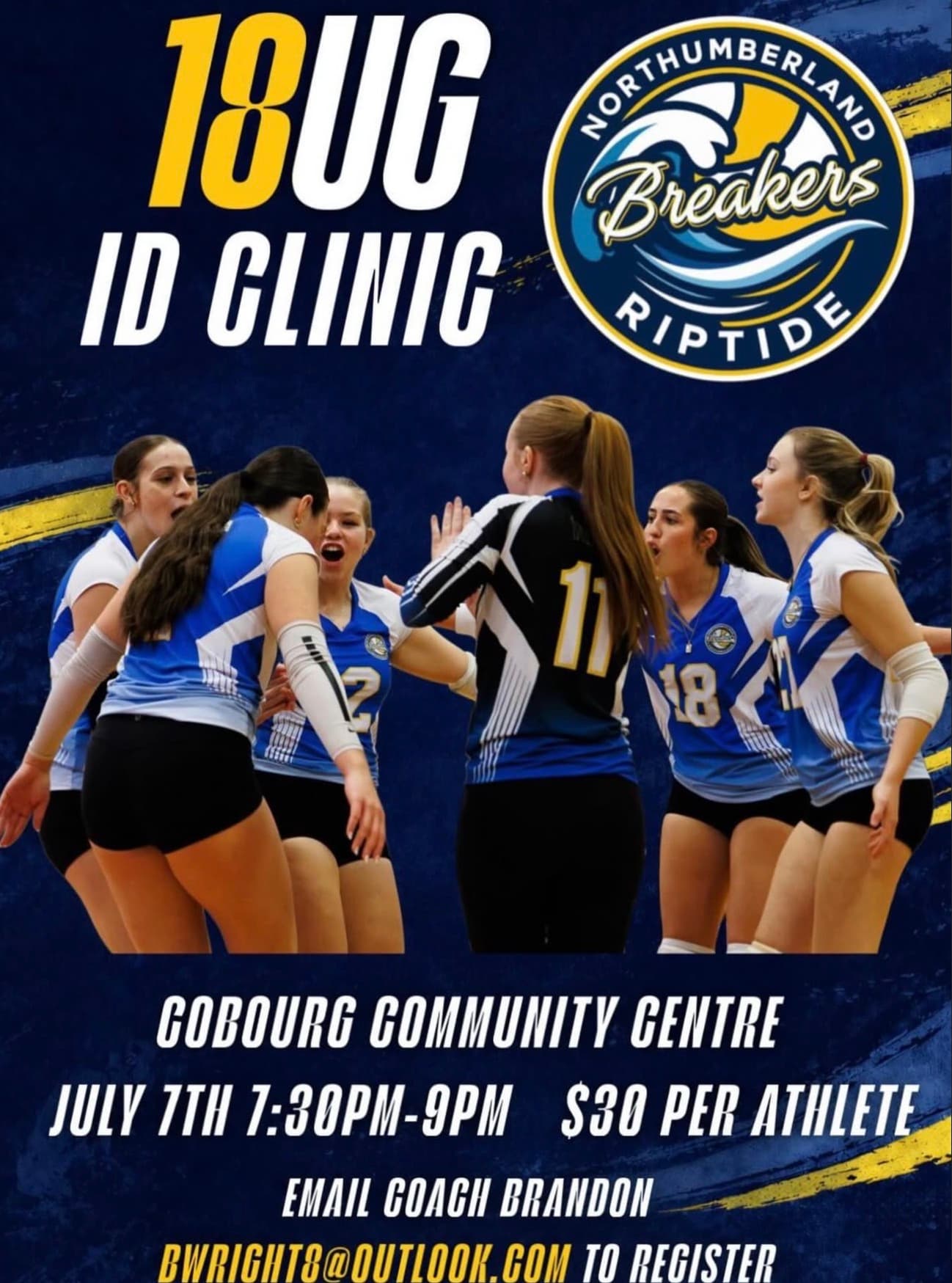 U18 Girls ID Clinic flyer