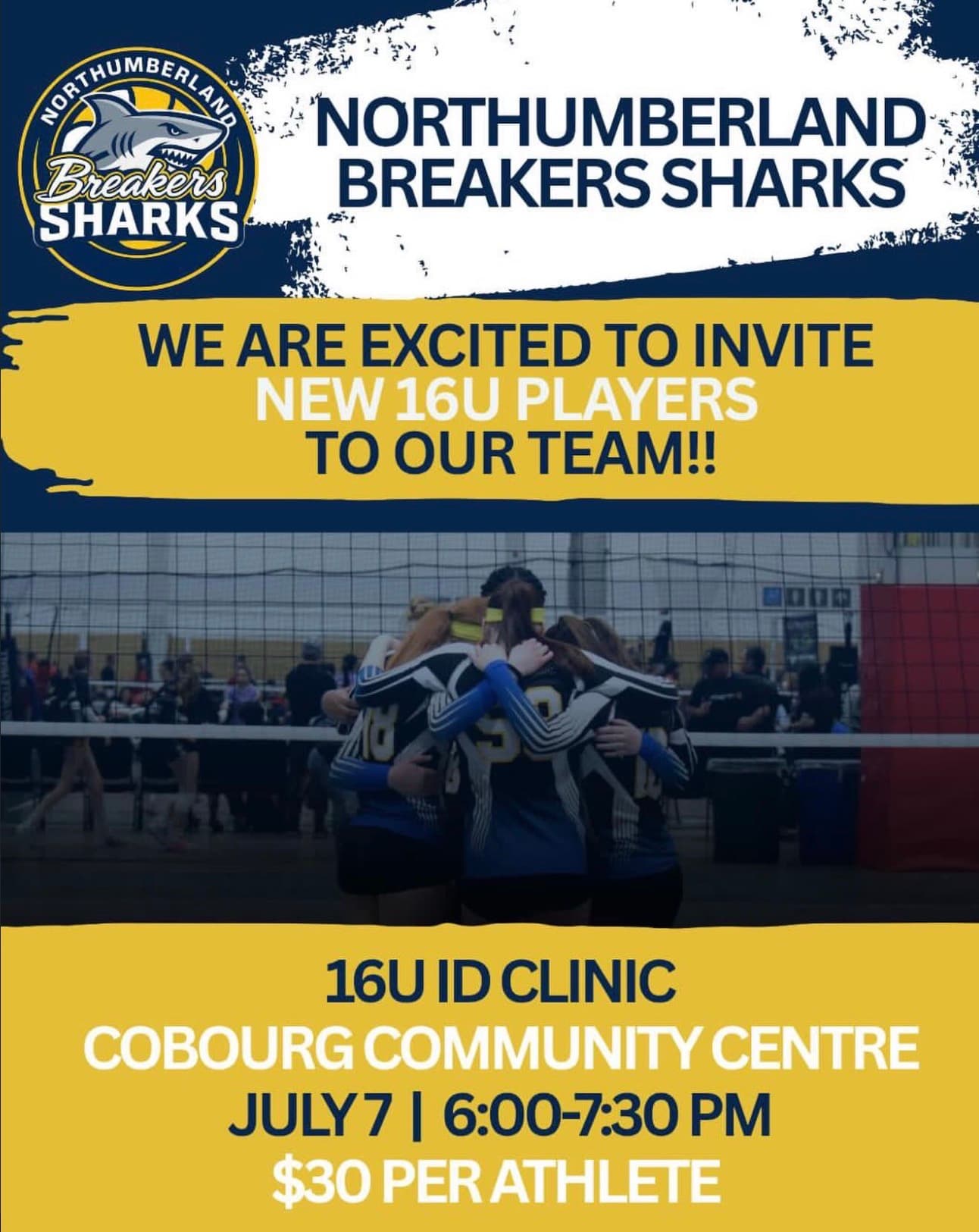 U16 Girls ID Clinic flyer
