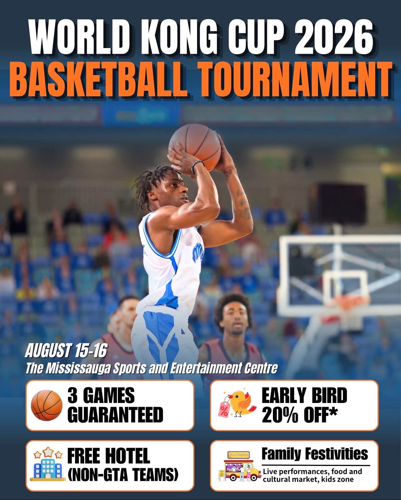 Open Basketball Tournament flyer