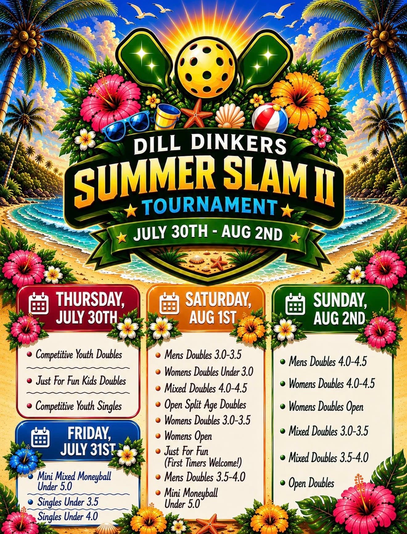 Open Coed Tournament flyer