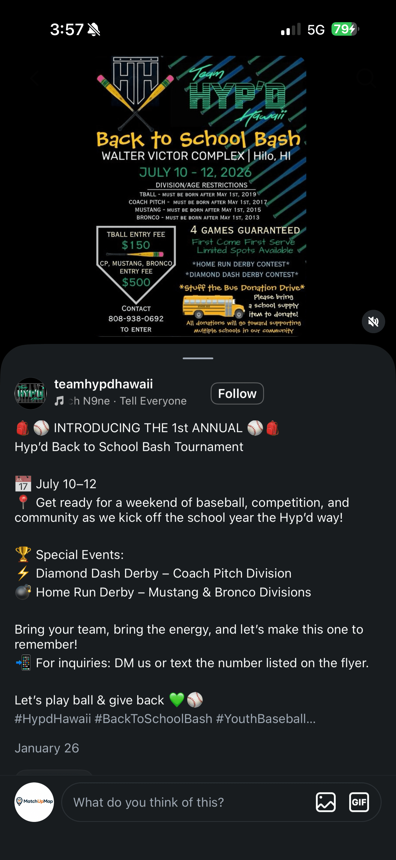 Open Coed Tournament flyer